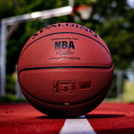basketball on a court